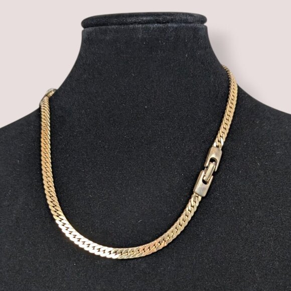 Vintage Rhinestone Accent Chain Necklace - Picture 6 of 7